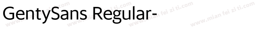 GentySans Regular字体转换